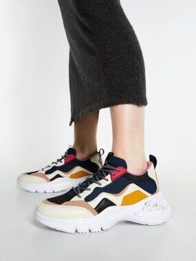 Zara Color block Chunky Retro Style Dad Sneakers Size 38